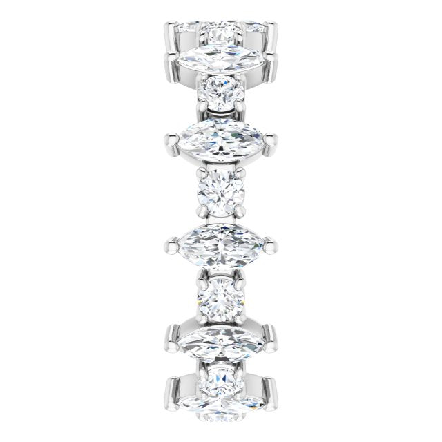 2.20 ct. Marquise & Round Diamond Eternity Band-VIRABYANI